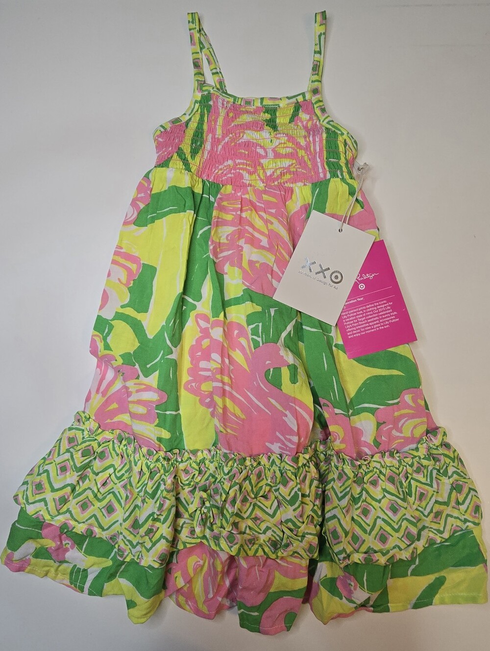 Lilly Pulitzer X Target Girls' Bright Floral Sundress - Pink & Greenlilly